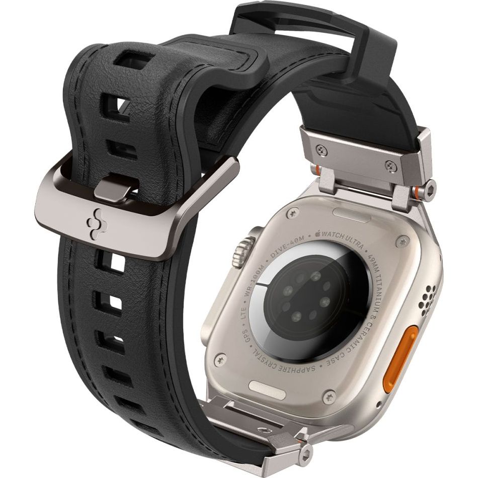 Pasek Spigen DuraPro Armor PU do Apple Watch 49/45/44/42 mm, czarny